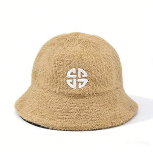 Sombrero de Pescador de Felpa Color Caqui, con Bordado 3D, Cálido para Invierno, Unisex, para Pesca, Uso Diario - Product Image 6