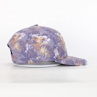 Gorra de Béisbol Personalizada Estilo Vintage Y2K de 6 Paneles con Diseño de Camuflaje de Puntos, Logotipo en Relieve de Goma de Fábrica OEM, Parche Tejido, Hebilla Ajustable y Transpirable