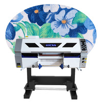 Printer UV DTF Roll-to-Roll Otomatis Kecepatan Tinggi Inkjet Single DX7 Perawatan Rendah Imitasi Bordir 3D Baru 30cm