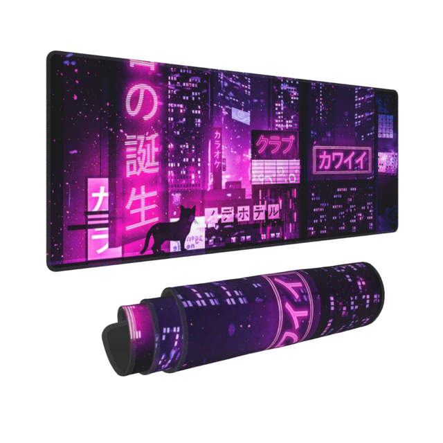 Factory Price Anti-Slip Stock Gaming Mouse Pad Rubber+Fabric Base Water Resistant Custom Pattern 600x300mm Customizable