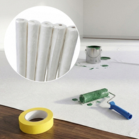 Feutre adhésif blanc de qualité professionnelle 1x50m, tapis de protection antidérapant pour sols