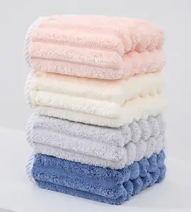 hot selling Microfiber super soft towel bath towel 100% microfiber coral fleece new design very soft rich colors