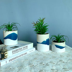 نمط طبيعي ديكور المنزل الخزف سطح المكتب وعاء زهور أكثر شعبية في أوروبا - Product Image 3