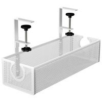 Panier de gestion de câbles réglable sans perçage, organisateur de câblage latéral pour bureau, pour système de câblage de courant faible