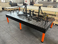 Table de soudage flexible D28, table de soudage extensible à 5 côtés D28, poste de travail de soudage modulaire de haute précision