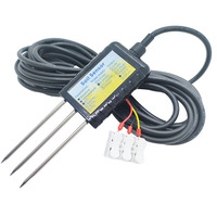 Sonde de température et d'humidité du sol certifiée CE RD-STME-P-01, conductivité EC, pour l'agriculture, capteur d'humidité des plantes