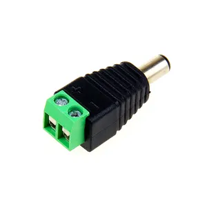 5.5*2.1mm Green Male Power Plug Connector DC Plug Adapter