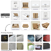 Boîtes en papier pliables avec fermeture magnétique, réutilisables, en carton ondulé, avec finition UV spot, matériaux recyclés, boîtes rigides pour l'emballage de bijoux et de vêtements