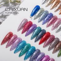Vernis à ongles gel UV platine, 34 couleurs, vente en gros