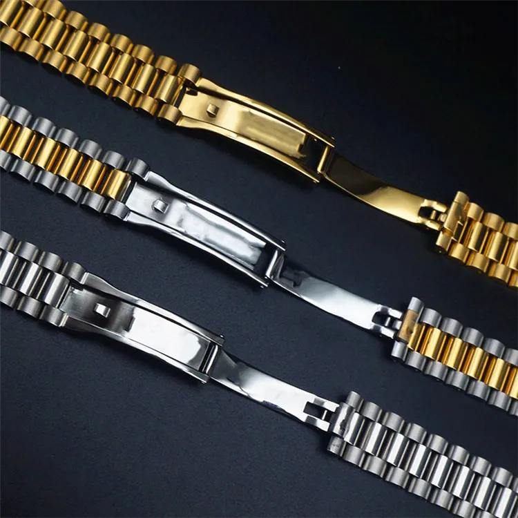 Solid Watch Band Watch Strap Parts Changeable Watch Strap Stainless Steel Customized for Luxury Dress Rollex brand