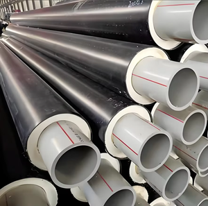 Tuyau d'isolation PERT <span class=keywords><strong>pré</strong></span>-<span class=keywords><strong>isolé</strong></span> résistant aux hautes températures avec gaine en PEHD et <span class=keywords><strong>tube</strong></span> en mousse PU pour l'alimentation en eau chaude - Product Image 6