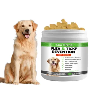 OEM Natural Vitamin Supplement Flea Tick Support Dog Chewable Supplements Soft Chew For Dog Cat