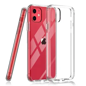 Coque de téléphone portable transparente, en TPU, à personnaliser, pour iPhone 11 12 Mini Pro Max 7 8 Plus Xs Xr 6s 5 Se 11Pro 13 Pro Max, vente en gros