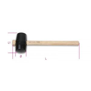 BETA - 013930050 Marteaux à tête en caoutchouc dur (multi-pack) - EAN 8014230544595 MARTEAUX ET CISEAUX MALLETS À FACE SOUPLE - Product Image 1