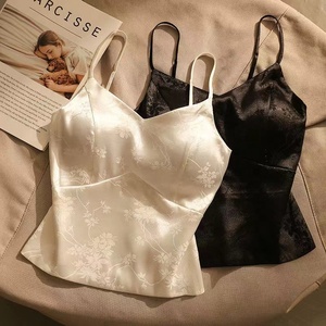 New <strong>Seamless</strong> Built-in <strong>Bra</strong> Shock-Proof Shaping Yoga <strong>Top</strong> Breathable Elegant Vest Fitness Workout Print Pattern <strong>Camisole</strong> - Product Image 1
