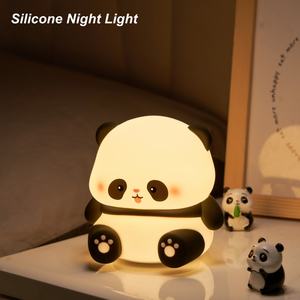 Lámpara Nocturna Infantil <span class=keywords><strong>de</strong></span> Silicona con LED RGB, Diseño <span class=keywords><strong>de</strong></span> <span class=keywords><strong>Panda</strong></span> <span class=keywords><strong>Kung</strong></span> <span class=keywords><strong>Fu</strong></span>, Estilo Kawaii - Product Image 1