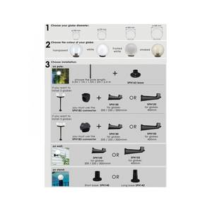 Base de lampe Apolux, ouverture de 60 mm, en plastique, pour usage intérieur, montage au sol pratique - Product Image 3