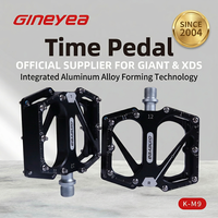 Pédales asymétriques ultralégères Victory Time Clock Logo pour une adhérence supérieure, plateforme large en aluminium, vélos, vélos pour enfants