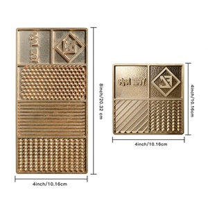 Moule à glaçons en laiton personnalisé en usine avec motif et taille personnalisables, plateau à glaçons DIY pour créateur de glaçons sur mesure - Product Image 2