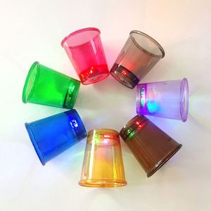 Vaso de chupito de plástico mini ligero, reutilizable, ecológico, con luz LED y logotipo personalizado, para Halloween, Navidad, cumpleaños - Product Image 4