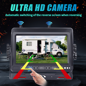 7 pollici HD 720P Wireless retrovisore retrovisore Monitor impermeabile IP68 Video di visione notturna per rimorchi <span class=keywords><strong>camper</strong></span> auto RVs - Product Image 5