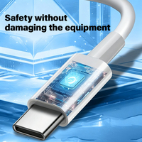 Câble USB C vers USB C 100W PD à charge rapide 5A 2M avec blindage tressé TPE pour iPhone 16/Ordinateur portable/Tablette