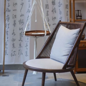 Fauteuil inclinable simple pour <span class=keywords><strong>balcon</strong></span>, confortable <span class=keywords><strong>chaise</strong></span> longue en rotin, ensemble <span class=keywords><strong>table</strong></span> et chaises en rotin, service à thé de loisirs pour l'extérieur - Product Image 5