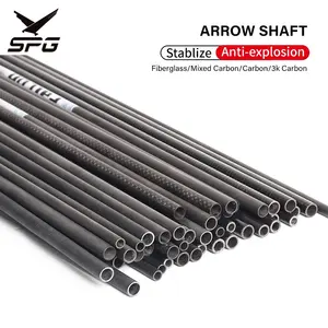 SPG Seta Eixo Tiro com Arco Personalizado Todas As Séries Spine Hunting Misturado Puro Carbono Fibra De Vidro Rod 4.2/6.2/6/7/8mm 3K Equipamentos