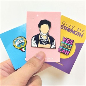 Üretici Metal pimler hiçbir adedi kişiselleştirilmiş karakter tasarımı destek kartı ile özelleştirilmiş sert emaye pimleri yumuşak emaye pimleri - Product Image 1