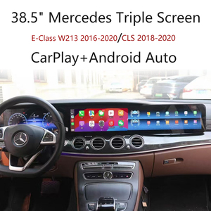 Unità di Controllo con Triplo Schermo da 38,5 Pollici per <span class=keywords><strong>Mercedes</strong></span> E W213 16-20 CLS <span class=keywords><strong>C257</strong></span> 18-20, CarPlay Wireless e Android Auto, Lettore Multimediale GPS - Product Image 3