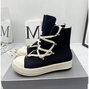 Zapatillas Deportivas de Lujo para Mujer, con Cordones, Estilo Botín, Nuevas Tendencias, de Lona, con Logotipo Personalizado - Product Image 1