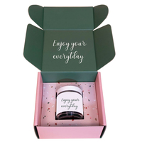 Caja de cartón corrugado con impresión personalizada, embalaje de miel de abeja para correo, suplemento de botella