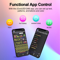 Pantalla LED para Automóvil con Conversión de Divisas en Tiempo Real, Letrero Flexible RGB para Viajes de Negocios Globales, Señalización Digital y Pantallas