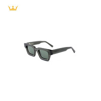 Lunettes de soleil polarisées classiques rétro carrées de petite taille, monture texturée pleine bordure, verres UV400, service personnalisé, lunettes de soleil unisexes pour l'extérieur