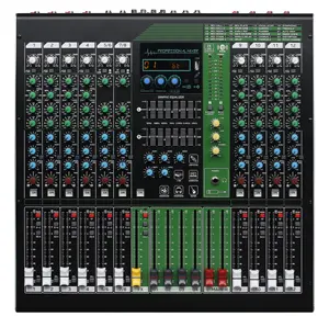 Professional 12 Channel Mixer Built-in Player ,MP3 Stage Performance Mixer Audio Professional