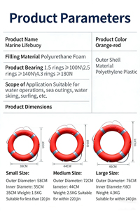 <span class=keywords><strong>Bouée</strong></span> <span class=keywords><strong>de</strong></span> <span class=keywords><strong>sauvetage</strong></span> marine <span class=keywords><strong>de</strong></span> haute qualité 2,5 kg avec bande réfléchissante - Product Image 3