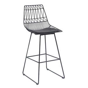 Metal Bar Chair or <b>Stool</b> for Bar Area Hotel Restaurant and Home Perfect <b>Back</b> Rest and Cushion for Comfortable Seating Design - Product Image 1