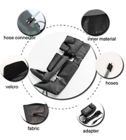Masseur de pieds et de jambes sans fil à contrôle de temps, pour la circulation sanguine et la relaxation, avec compresseur d'air et chaleur, certifié CE ROHS FCC, AC100-240V