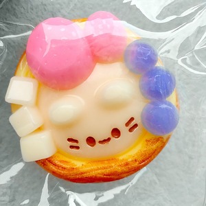 Tiktok hotsale TPR TabA <span class=keywords><strong>Squishy</strong></span> Đồ chơi con mèo Tart bóp đồ chơi Quà tặng bị chèn ép Mặt dây chuyền chống căng thẳng giải nén động vật bóp đồ chơi - Product Image 2