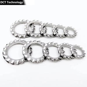 Rondelle de sécurité dentée à double face en acier inoxydable, rondelle de sécurité dentée à double face, DIN9250 (m3-m20), noir ou naturel ou autre - Product Image 1