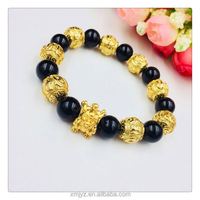 Bijoux en or de Dubaï Bijoux plaqués or Laiton plaqué or Accessoires Kirin Bracelet Couple Fashion Factory Wholesale
