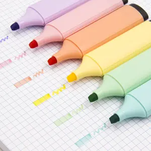 Grote Capaciteit Pastel Markeerstiften Tekst Markers Focus Marker Pen Macaron Markeerstift Voor Student Office