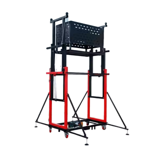 Chất lượng cao 2-8m 300-500kg giàn giáo điện cầm tay có thể gập lại nhà nâng nền tảng dây thép dây Sling Điều kiện Mới bán lẻ - Product Image 1