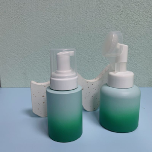 New Frosted Phun Cát Blast Chất Lượng Cao 150Ml 200Ml 300Ml 50Oz 60Oz Màu Xanh Lá Cây Pet Nhựa Bọt Bơm Chai Cho Mặt Tay Sạch Hơn - Product Image 2