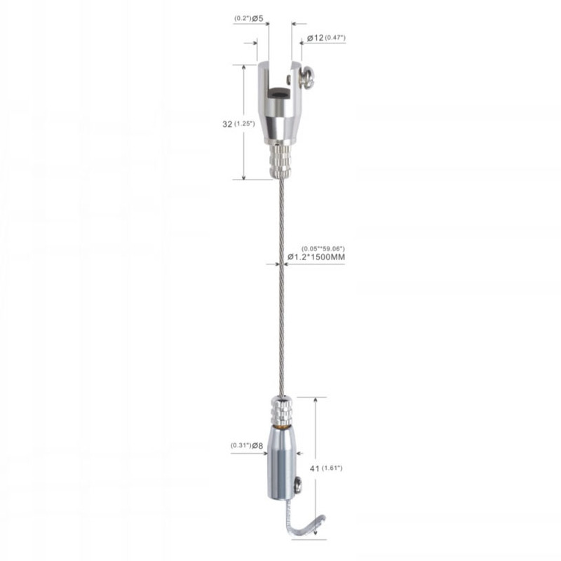 Adjustable Picture Hanger Suspension Kit Cable