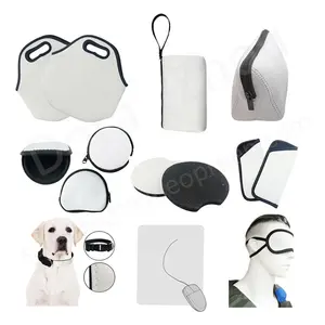 Neoprene Wristlets Keychains Earbud Holders Slap Wrap Can Cooler 12OZ Neoprene Bottle Sleeve Mouse Pad Sublimation Blanks RTS