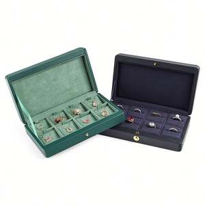 WEIMEI-Joyero de cuero naranja y blanco para collar y anillo - Product Image 6