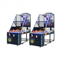 Machine de jeu d'arcade de tir au basket LED pour 2 joueurs adultes, système en anglais, divertissement, 1 an de garantie, en plastique