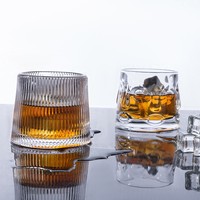 Ensemble de verres à whisky dans un coffret cadeau, articles de bar pour la maison, design minimaliste moderne, emballage en verre