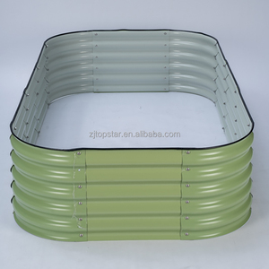 Kit per Aiuole Rialzate in Metallo Zincato Modulare, Design Moderno, Personalizzabile OEM, Vendita all'Ingrosso, Fioriera <span class=keywords><strong>da</strong></span> Esterno, Arredo Casa - Product Image 6